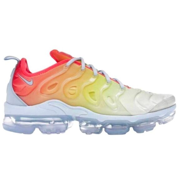 NIKE Air VaporMax Plus "Opti Yellow Laser Crimson' Running Shoes Size 7.5 - Picture 1 of 9